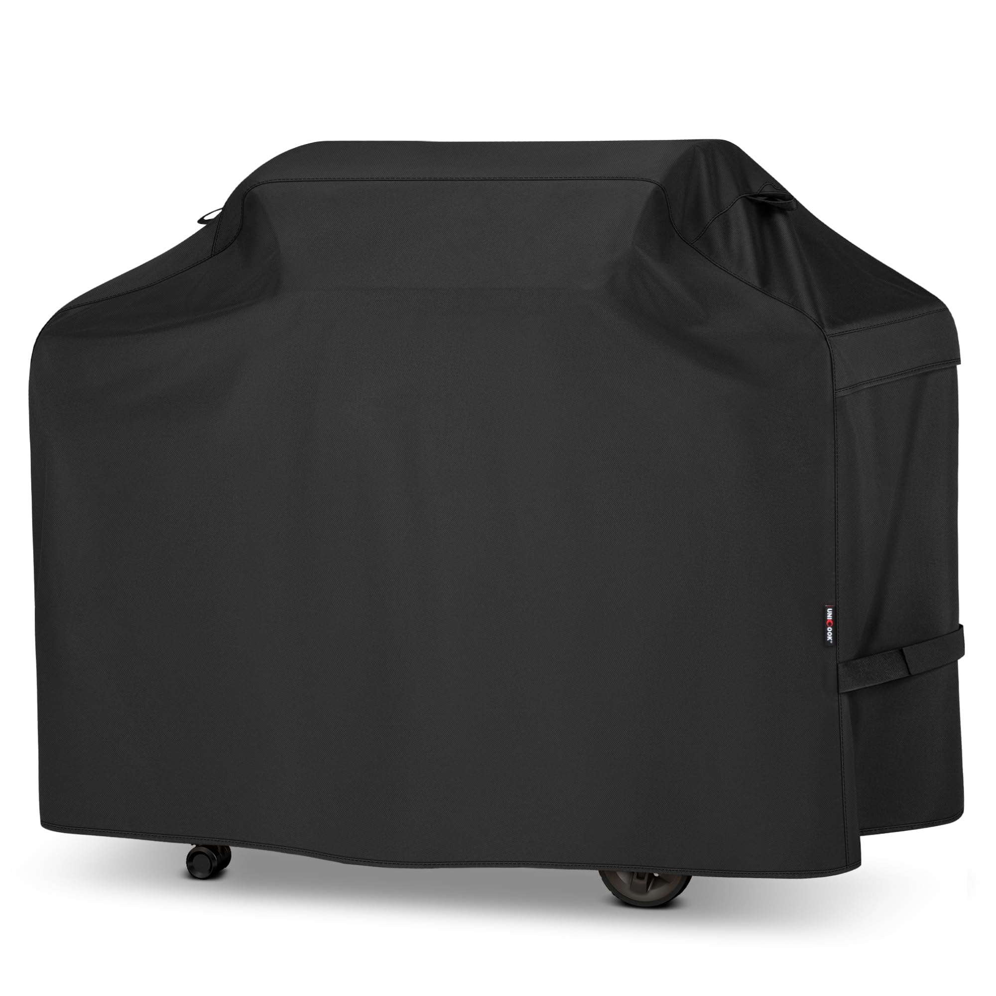 Unicook Heavy Duty Grill Cover 75 Inch front view in black