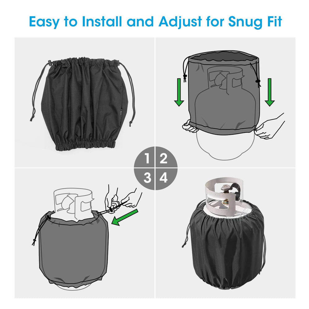 Unicook propane tank cover easy cleaning with hose