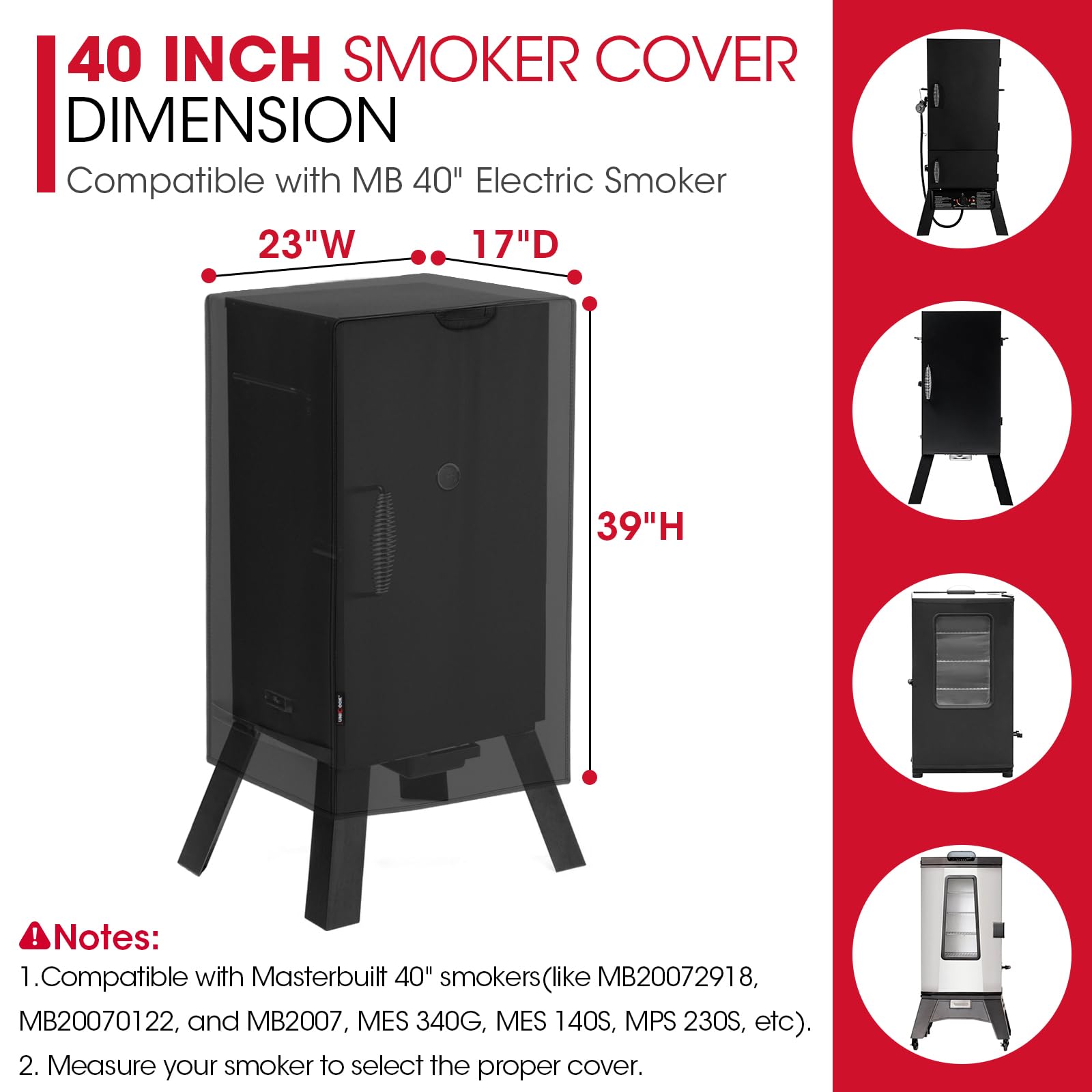 Unicook smoker cover on a grill in outdoor setting