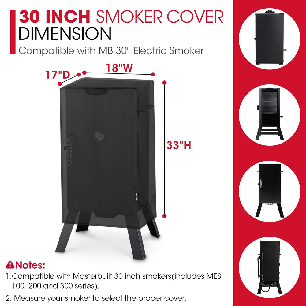 Unicook smoker cover with durable handles for easy removal