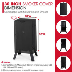 Unicook smoker cover with durable handles for easy removal