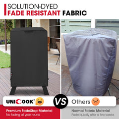 Unicook smoker cover with fastening straps