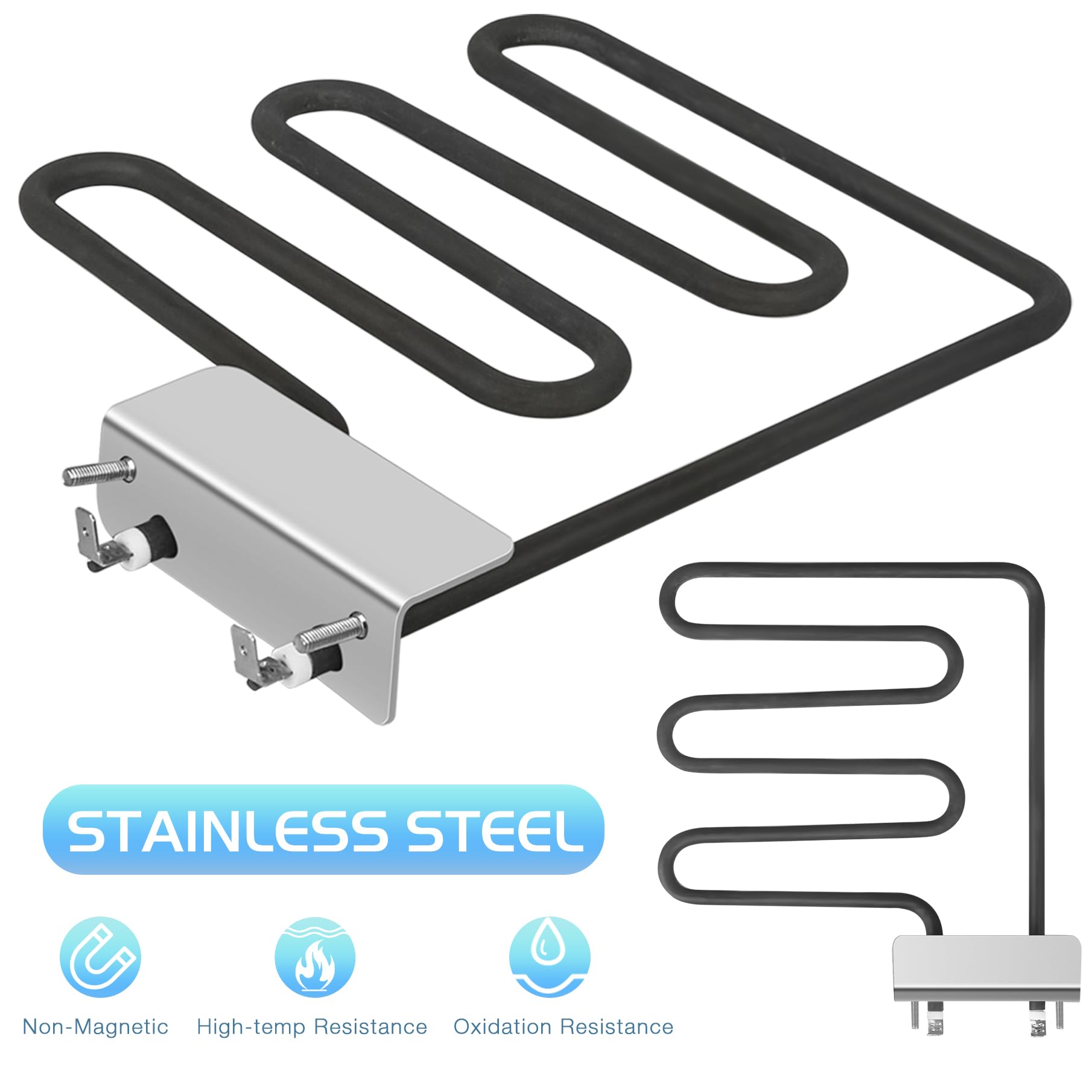 Unidanho heating element stainless steel close-up