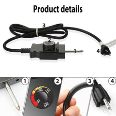 Unidanho Power Cord 5.9 ft length with heat indicator