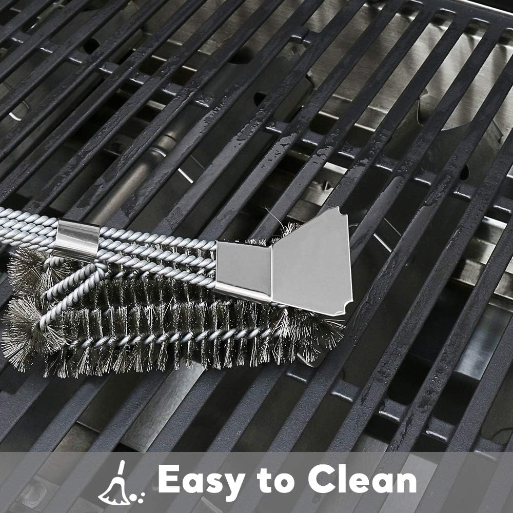 Uniflasy 15-inch grill grates displayed on a BBQ setup