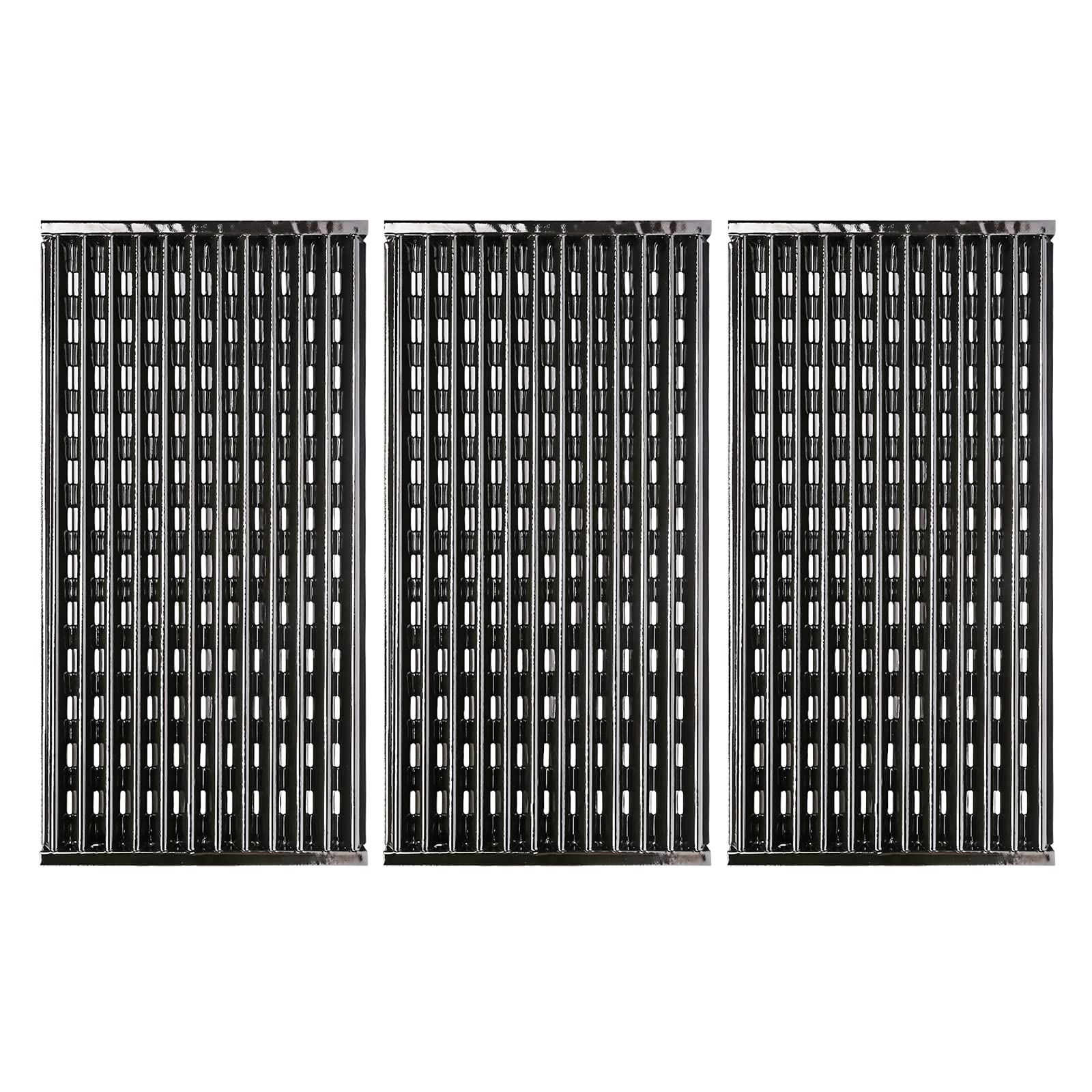 Uniflasy 17-inch grill grates for CharBroil 3 burner gas grill front view