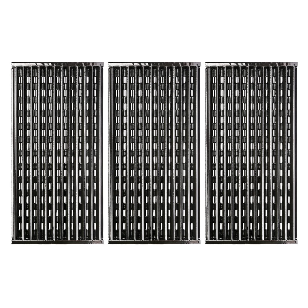 Uniflasy 17-inch grill grates for CharBroil 3 burner gas grill front view