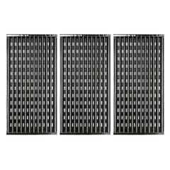 Uniflasy 17-inch grill grates for CharBroil 3 burner gas grill front view