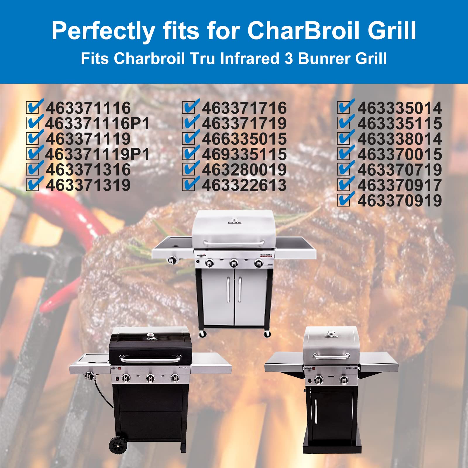 Uniflasy 17-inch grill grates showing porcelain enameled surface