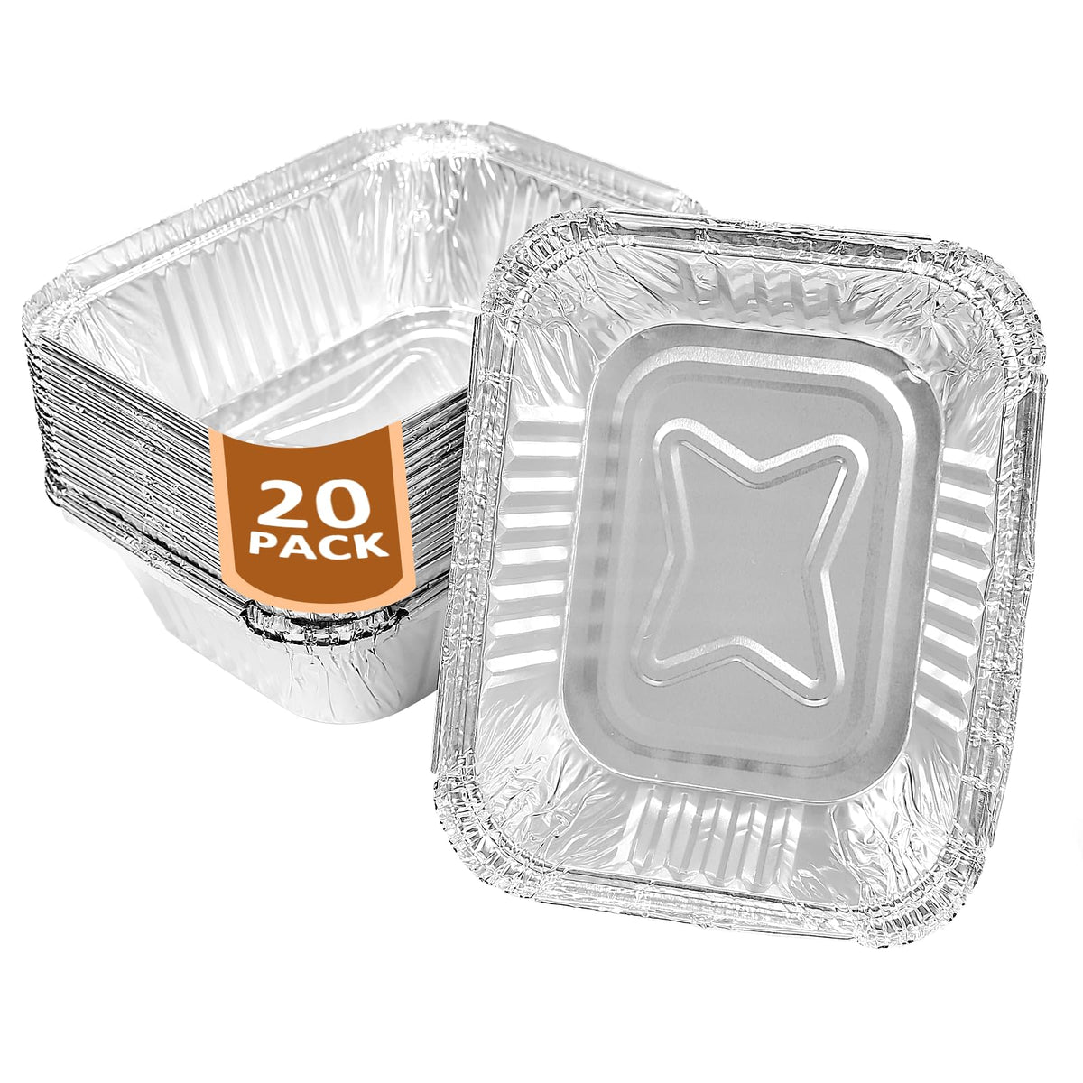 Uniflasy 20 Pack Drip Pan Liners front view