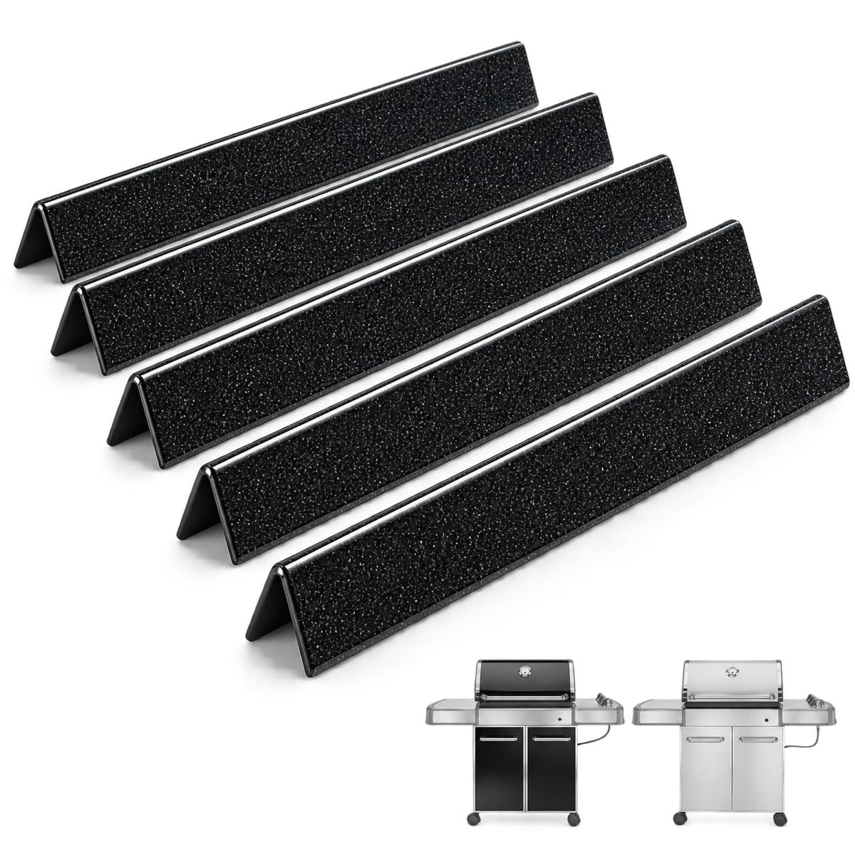 Uniflasy 24.5 Inch Flavorizer Bars for Weber Genesis 300 Series front view