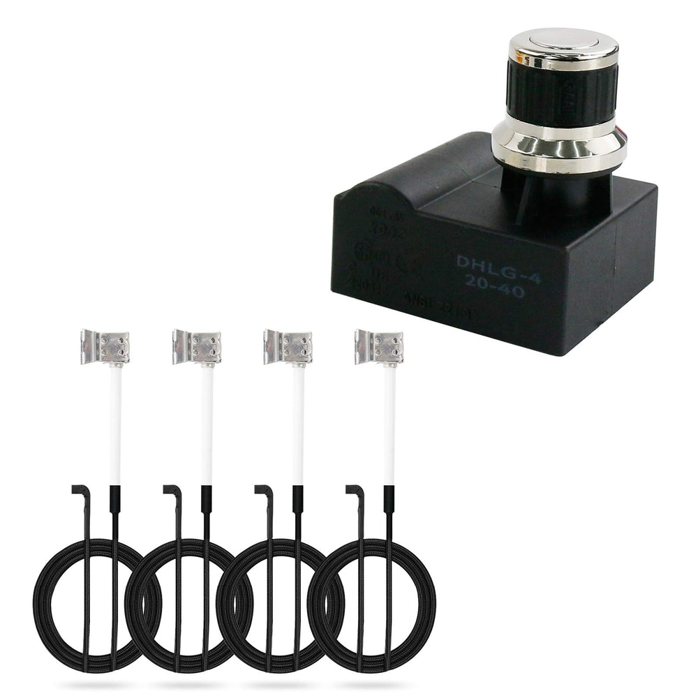 Uniflasy 4 Outlet BBQ Grill Ignitor Kit front view