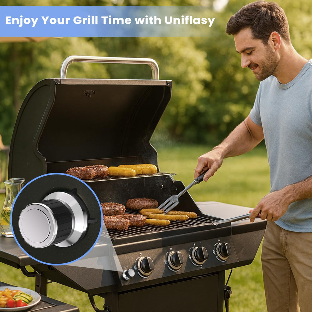 Uniflasy 6 Outlet Grill Ignitor dimensions on a measuring tape