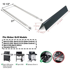 Uniflasy 7507 replacement crossover burner tube for Weber grills