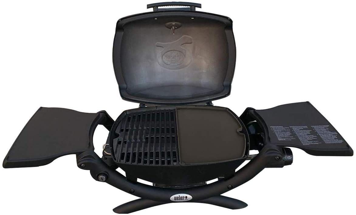Uniflasy cast iron griddle displayed with food items