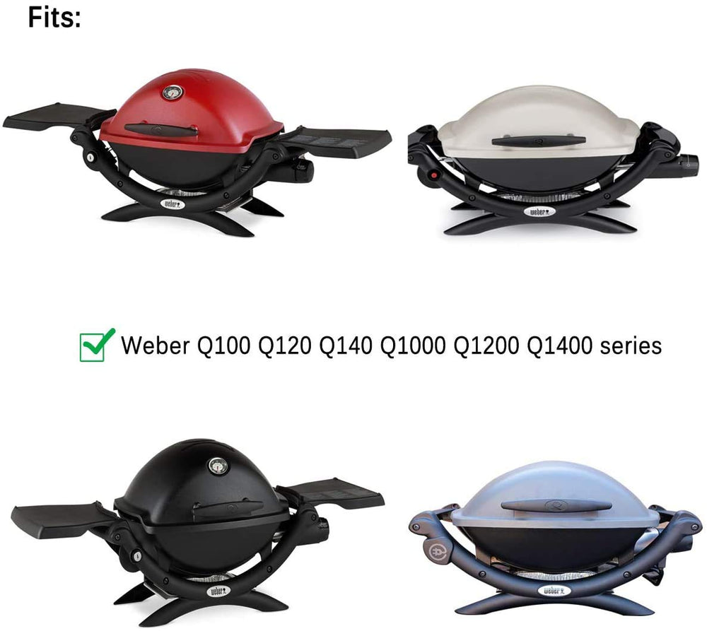 Uniflasy cast iron griddle on Weber Q1200 gas grill