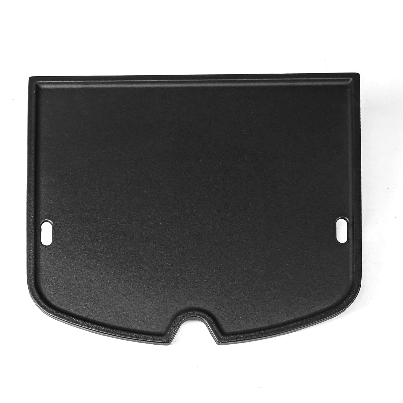 Uniflasy Cast Iron Griddle Plate for Weber Traveler front view
