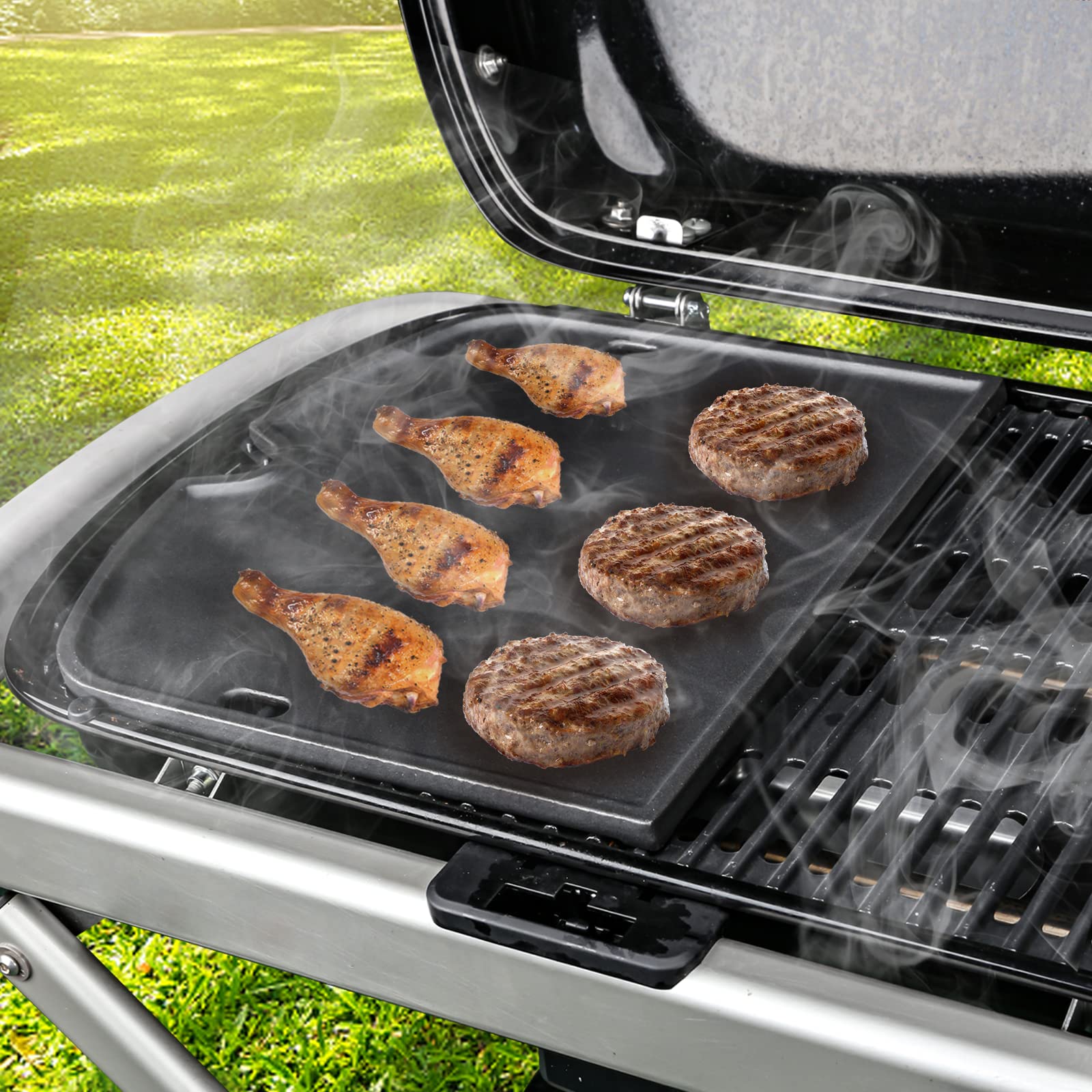 Uniflasy Cast Iron Griddle Plate packaging