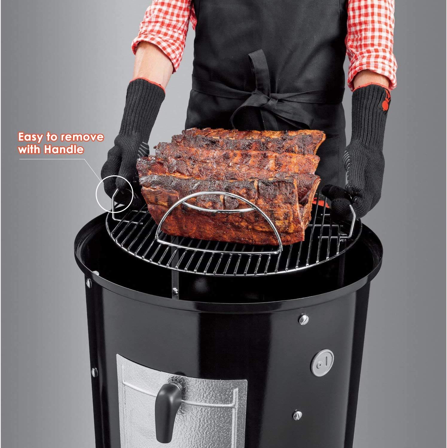 Uniflasy Charcoal Grate for secure charcoal holding