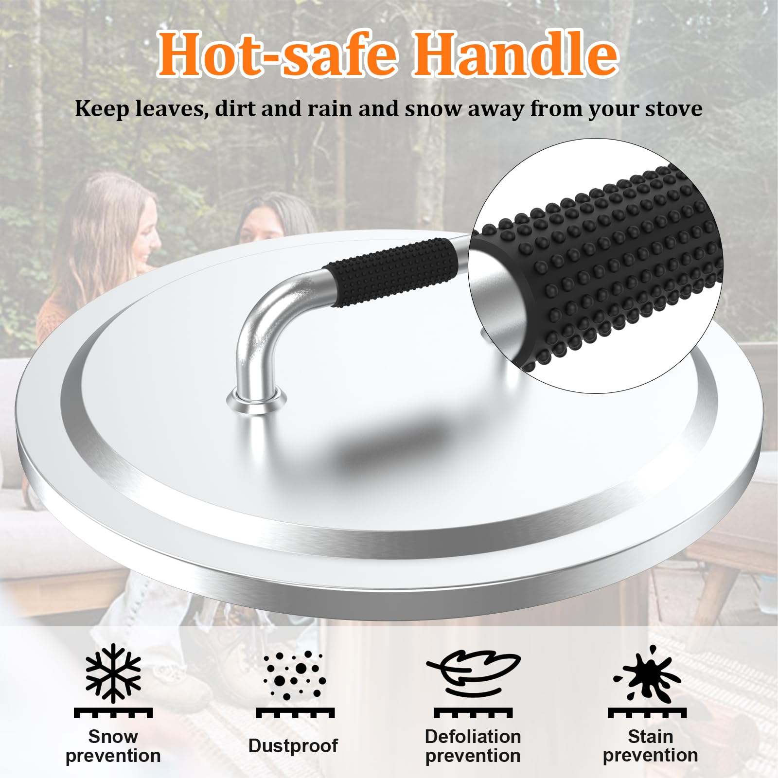 Uniflasy Fire Pit Lid on Solo Stove Bonfire