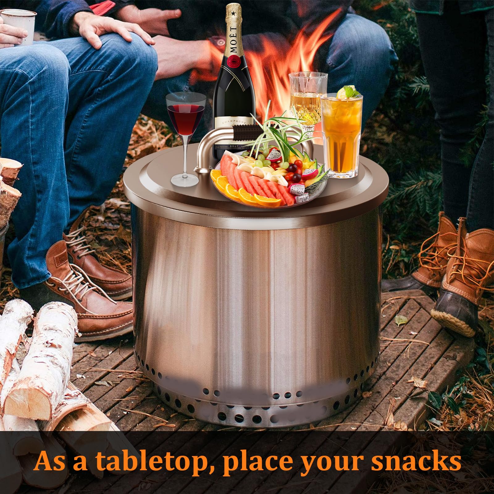 Uniflasy Fire Pit Lid packaging