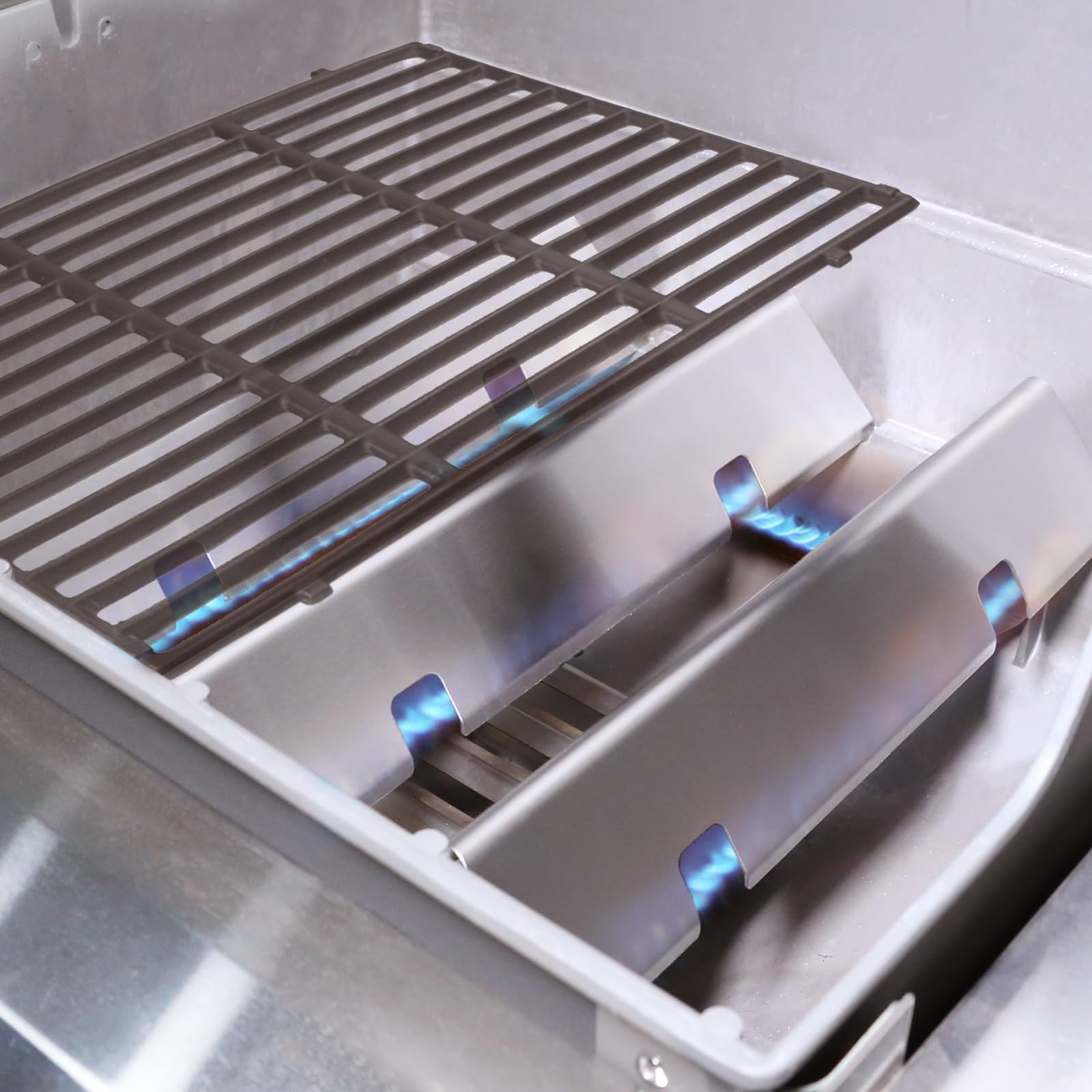 Uniflasy Flavorizer Bars installed in Weber Spirit grill