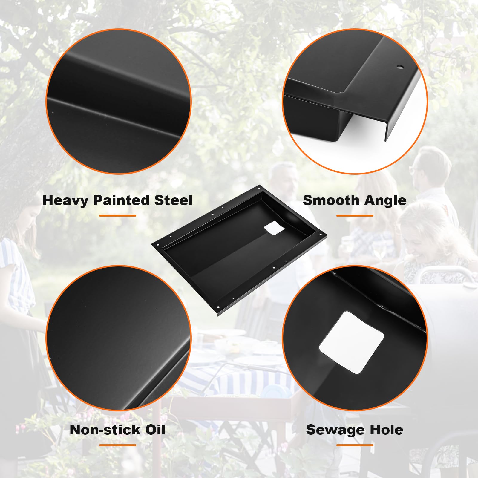 Uniflasy grease tray dimensions showing size