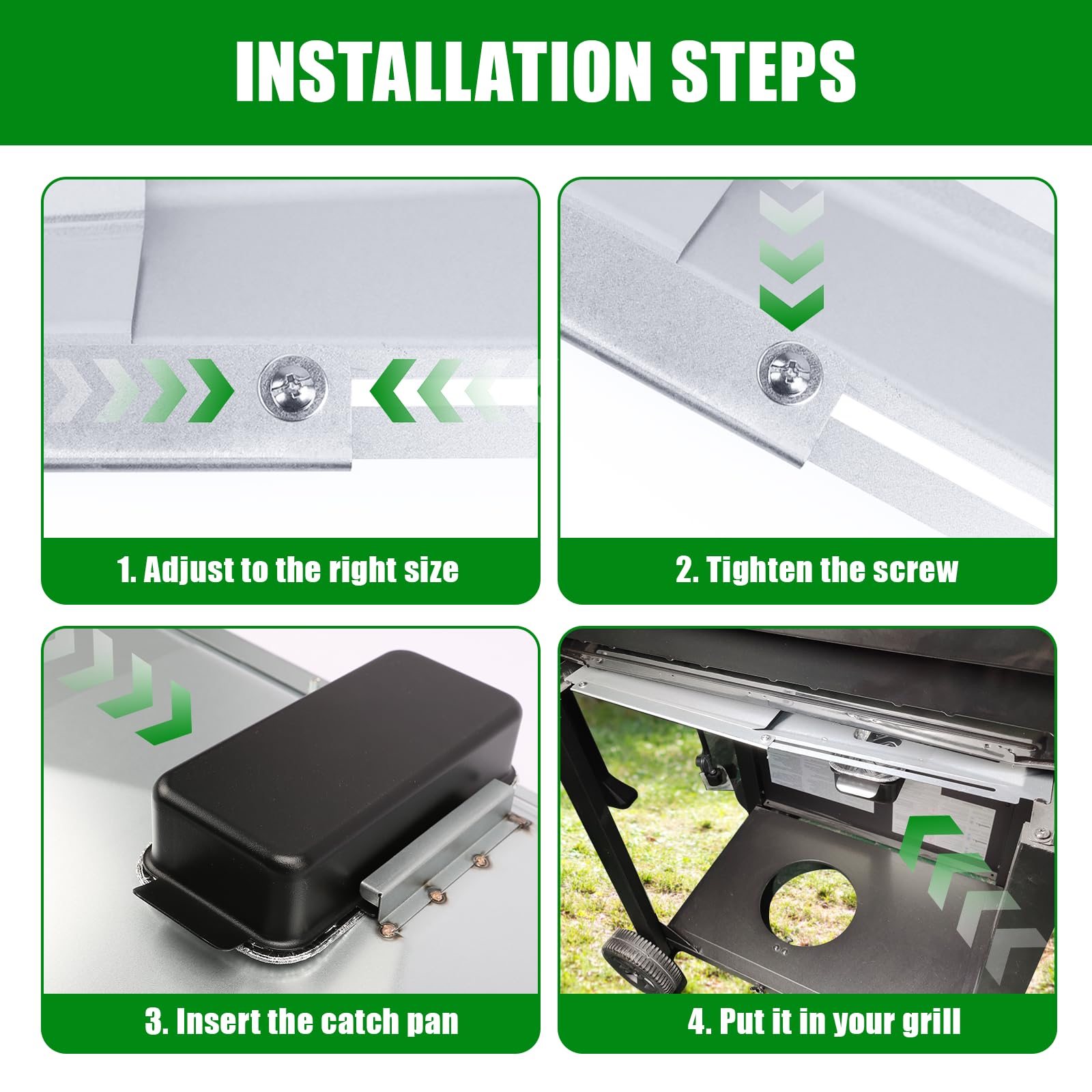 Uniflasy Grease Tray packaging and included items