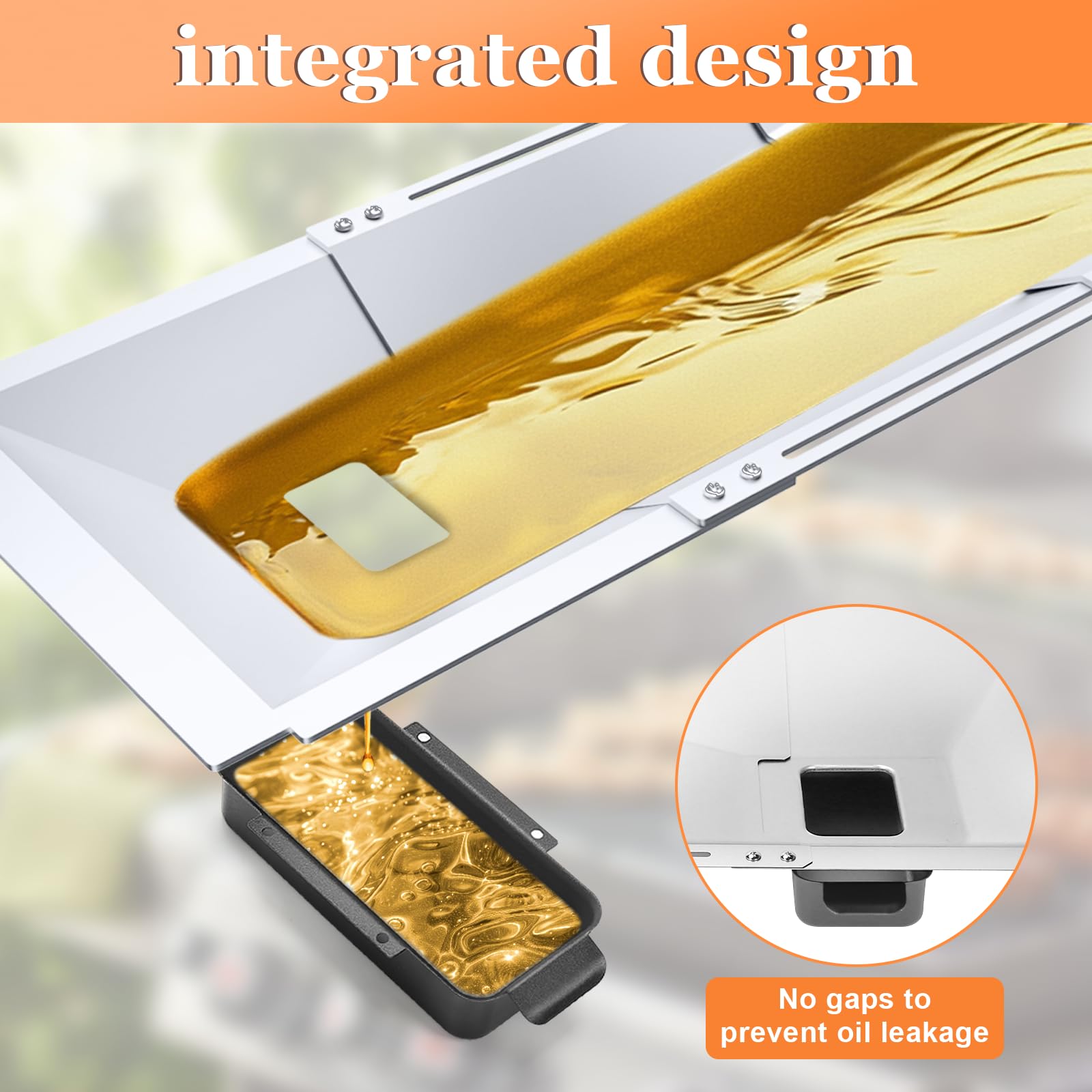 Uniflasy grease tray packaging displaying product details