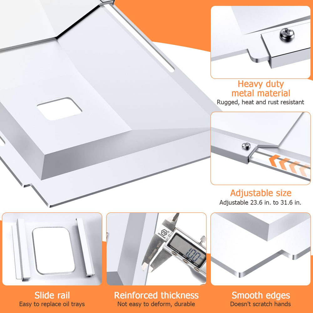 Uniflasy grease tray with inclined grease channel