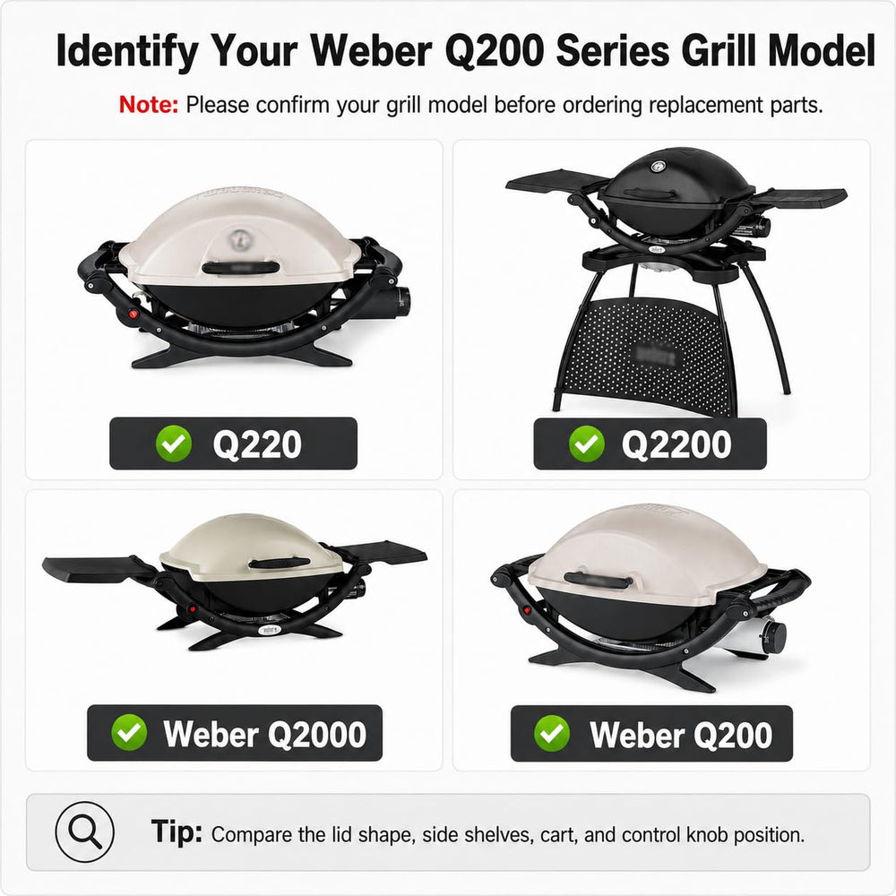 Uniflasy Grill Burner Q2200 tube with vent screen