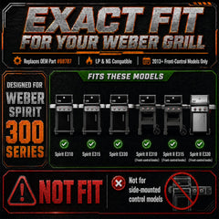 Uniflasy Grill Burner Tubes installed in Weber Spirit grill