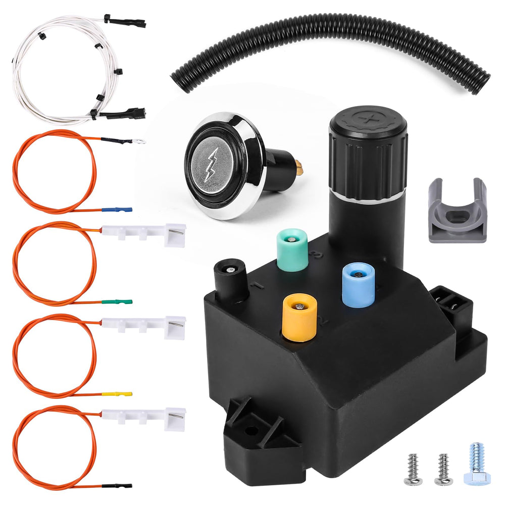 Uniflasy Grill Igniter Kit components laid out