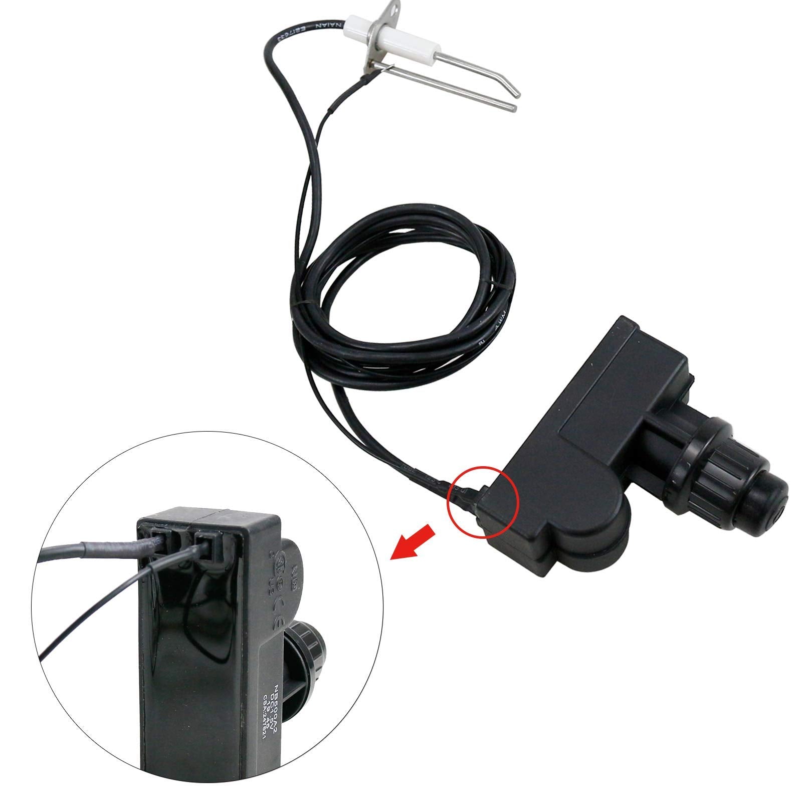 Uniflasy ignition kit with spark ignitor wire