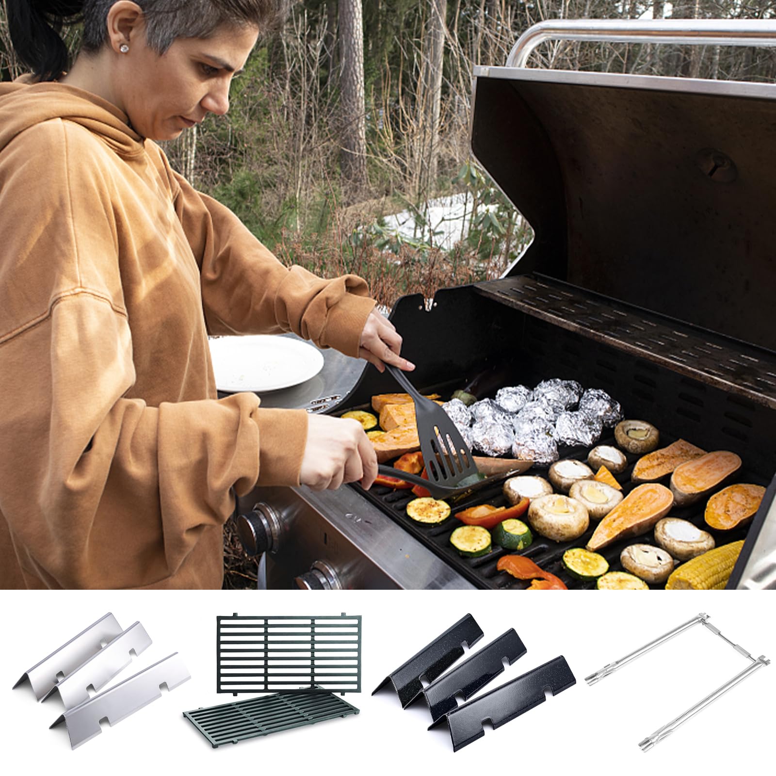 Uniflasy replacement parts for Weber Spirit grill, package view