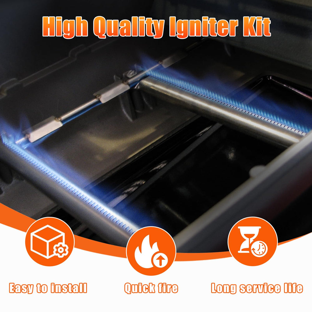 Uniflasy stainless steel grill burner close-up