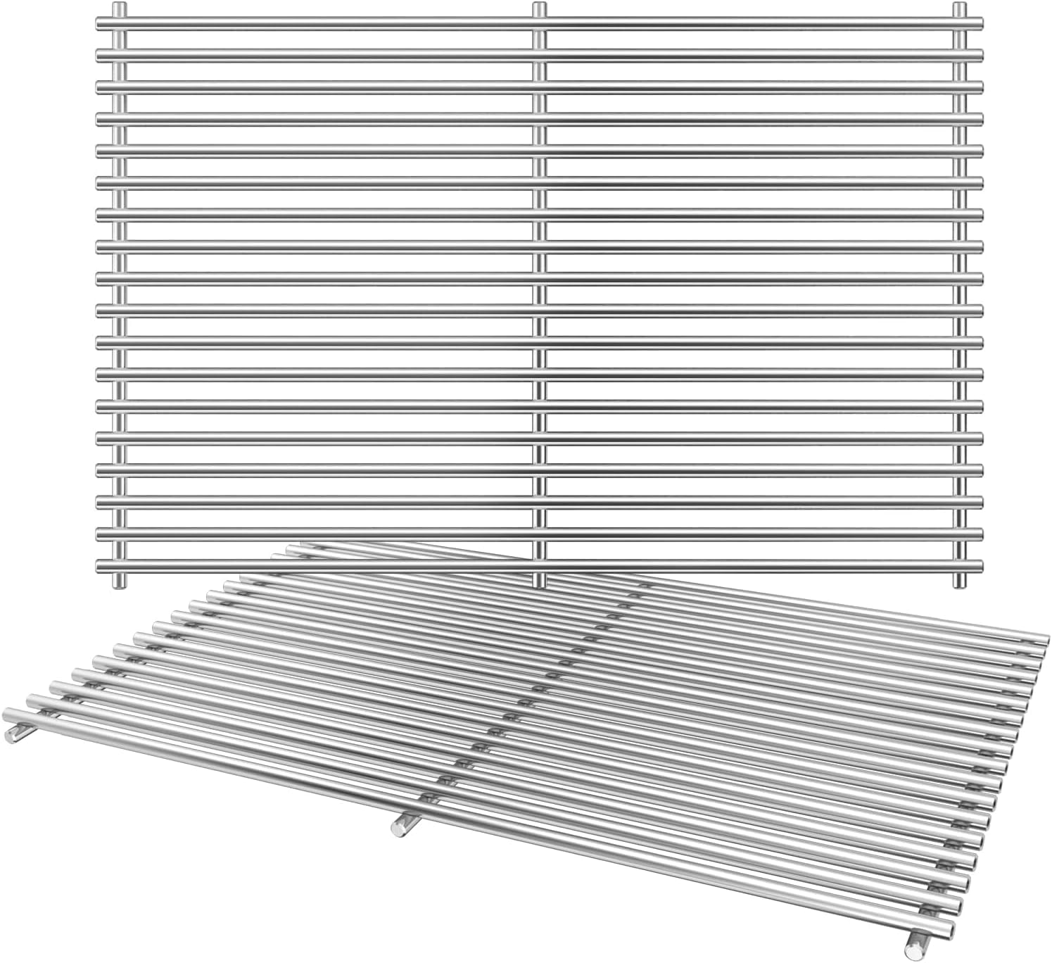 Uniflasy stainless steel grill grates for Weber Spirit 300 front view