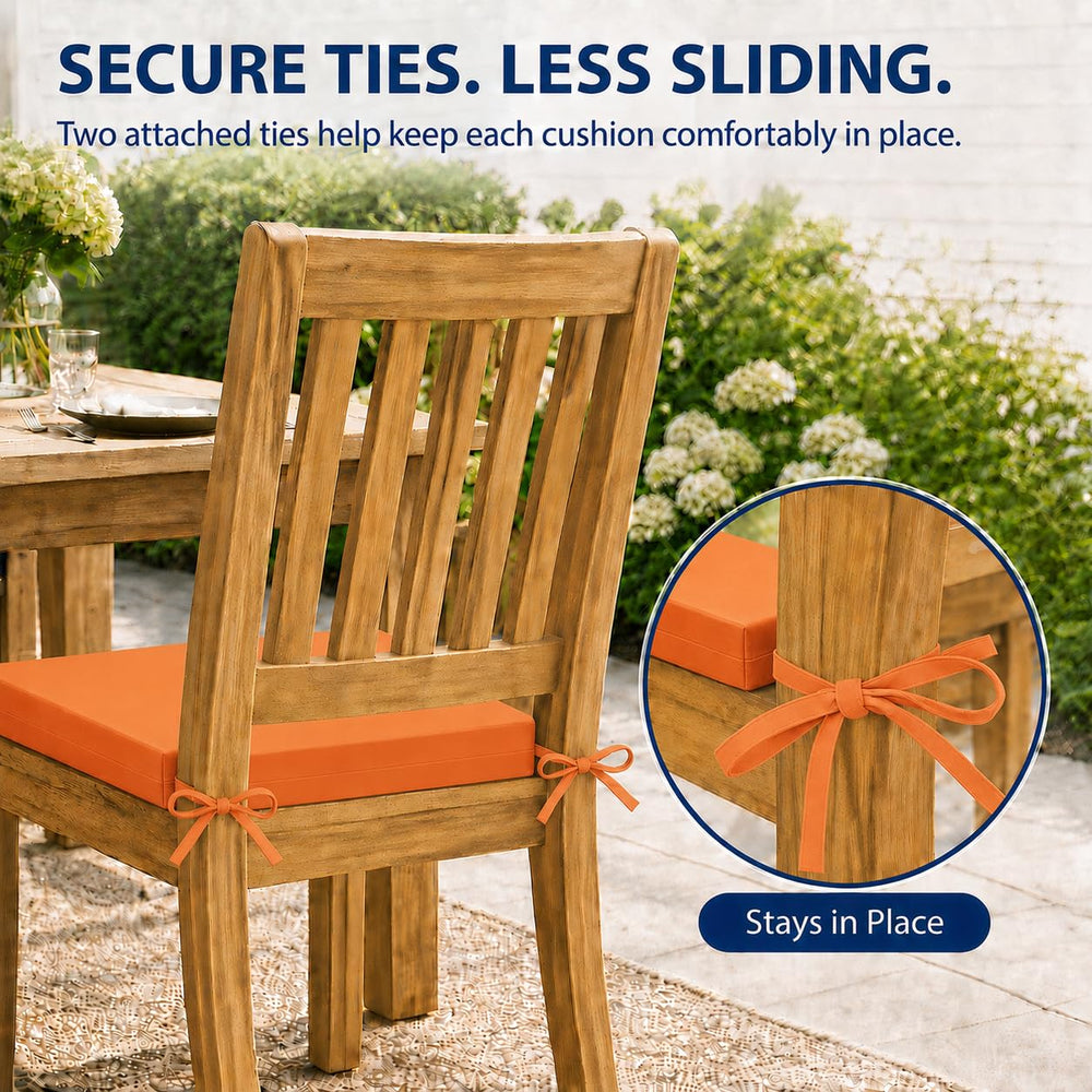 UNIKOME chair cushion set of 4 with dimensions