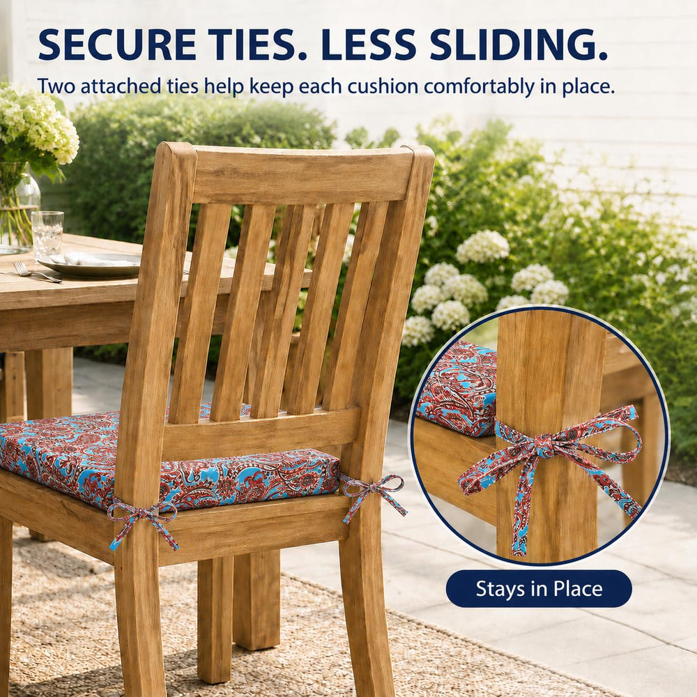 UNIKOME outdoor chair cushion in garden setting