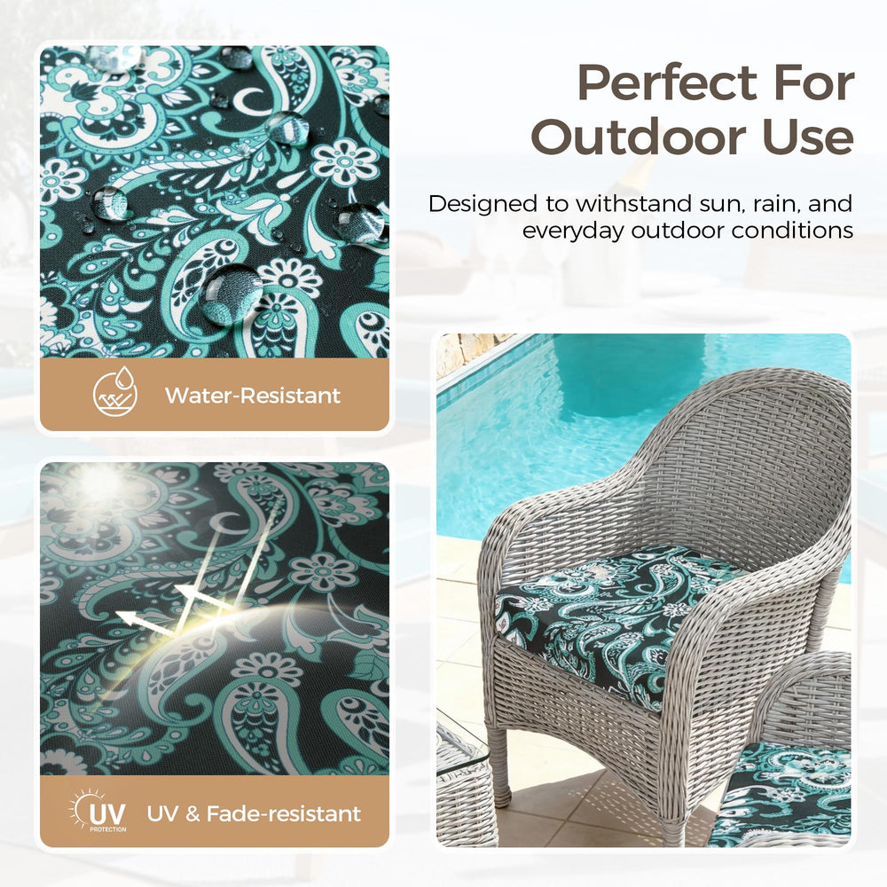 UNIKOME Outdoor Chair Cushion on a patio chair