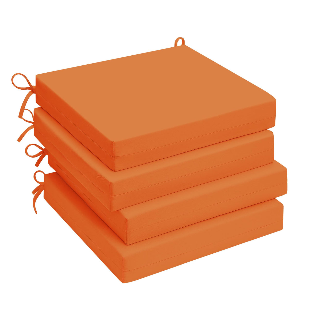 UNIKOME Outdoor Chair Cushion Pack of 4 in orange