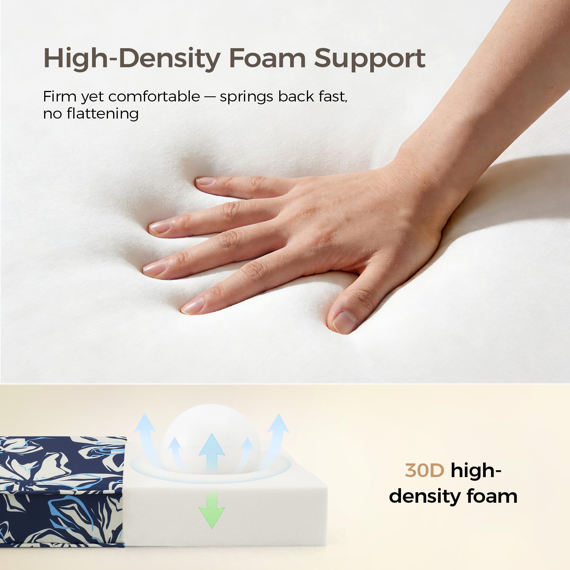 UNIKOME Outdoor Chair Cushion showing water-resistant fabric detail