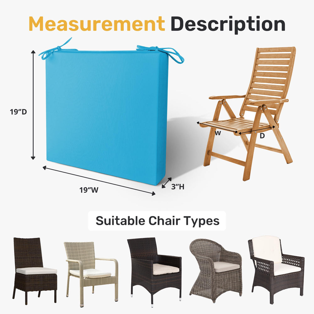 UNIKOME Outdoor Chair Cushions in garden setting