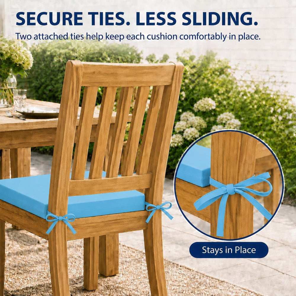 UNIKOME Outdoor Chair Cushions showing water resistance