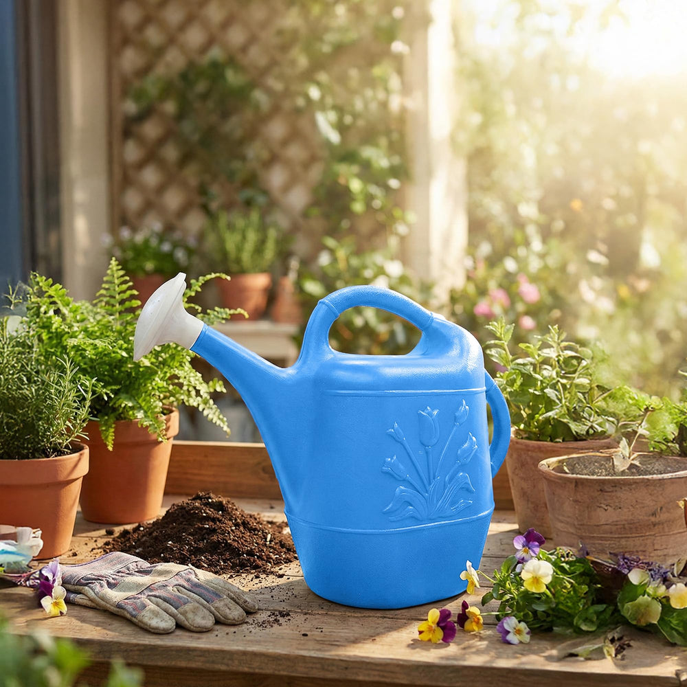 Union 2 Gallon Watering Can Caribbean Blue close-up