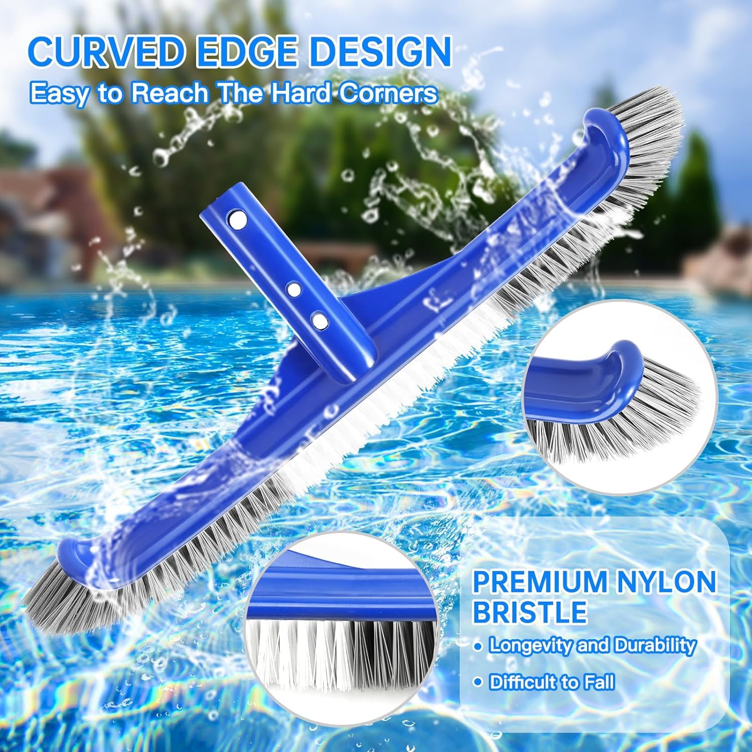 Unipool Pool Brush Head close-up showing bristles