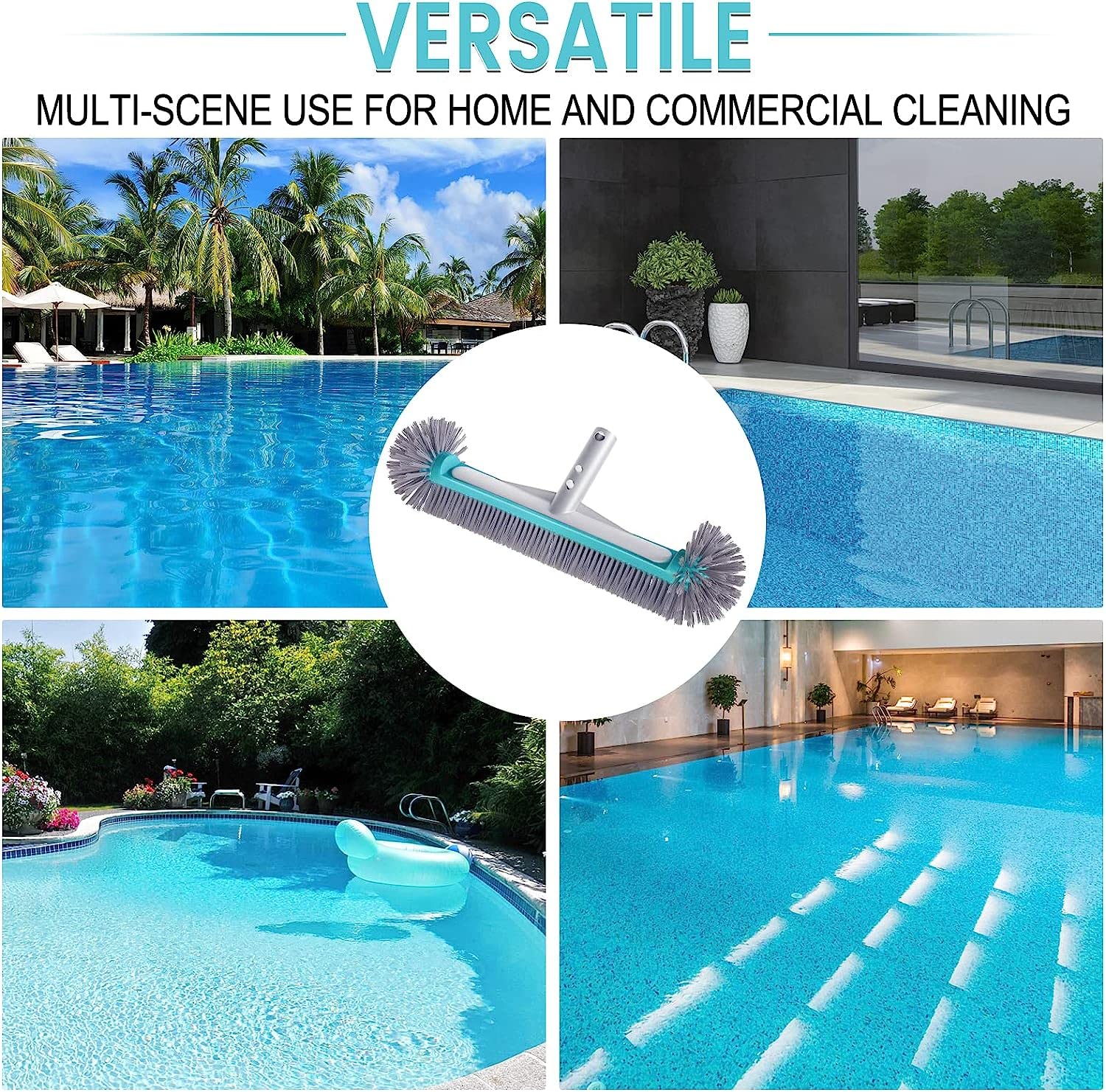 Unipool pool brush head with packaging and accessories