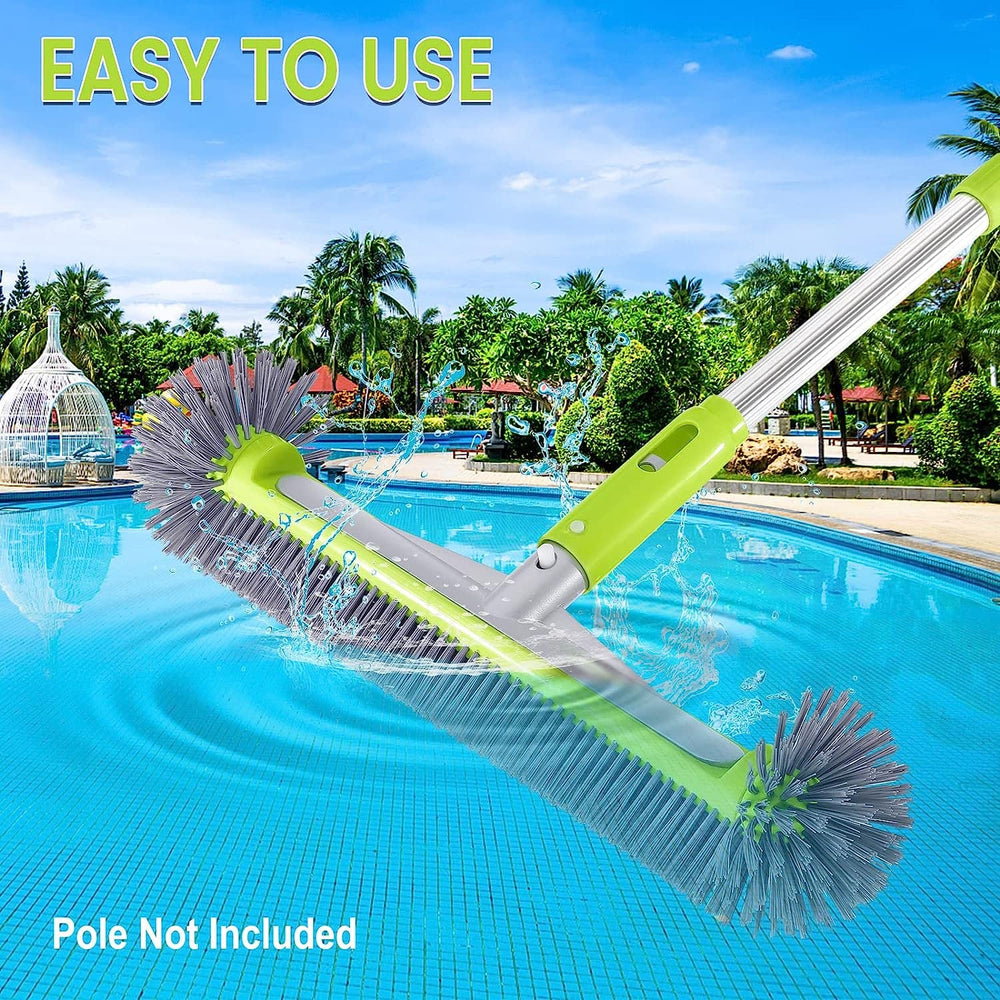 Unipool pool brush in a cleaning scenario at a pool