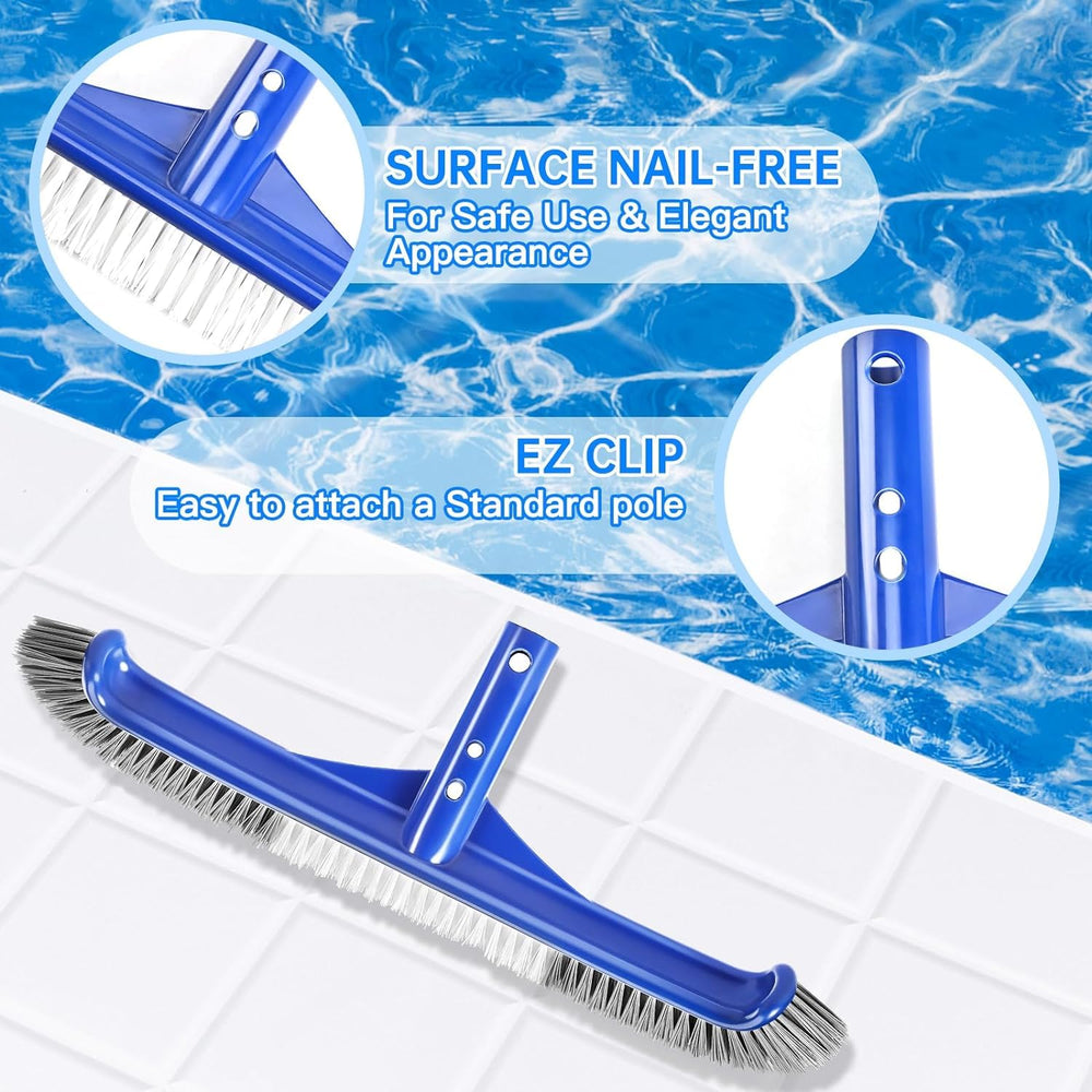 Unipool skimmer net scooping debris from pool