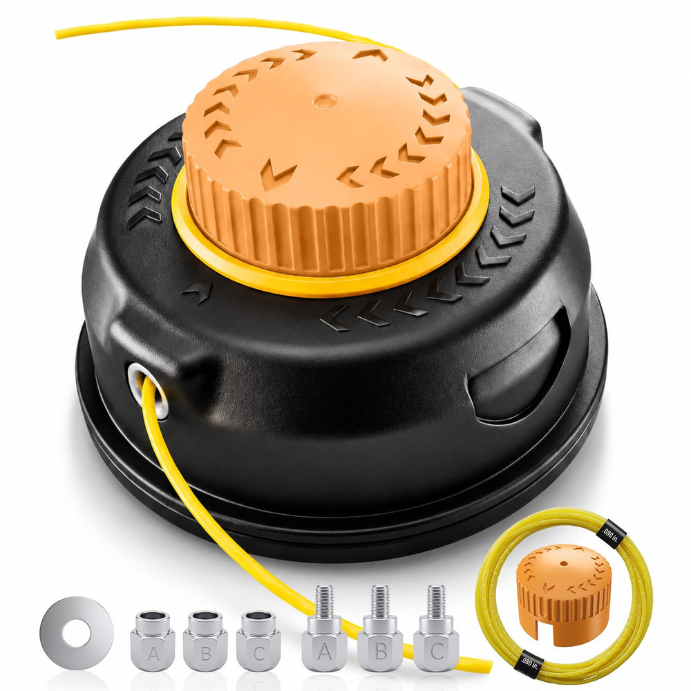Universal bump feed trimmer head replacement front view
